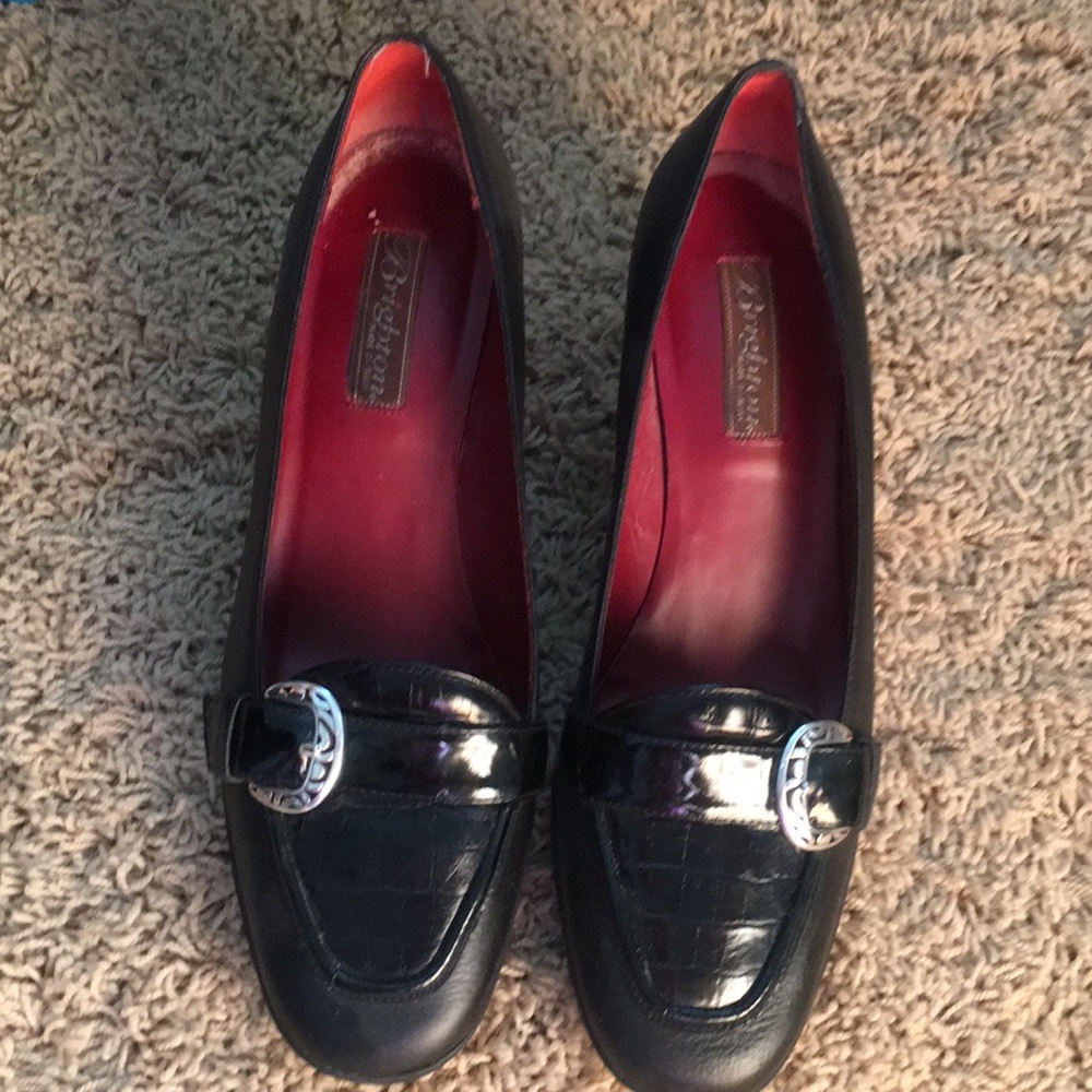 Brighton Galina Black Heels, size 8.5
